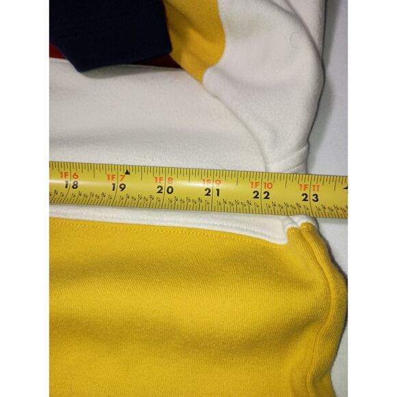 JONES NEW YORK Sport: Multicolor Striped Rugby Hoodie - Men's Size M - Picture 4 of 5